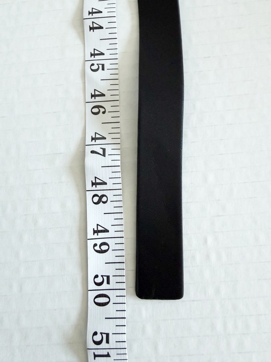 Anthropologie Black Wrap Belt with Silver Buckle - Picture 8 of 8